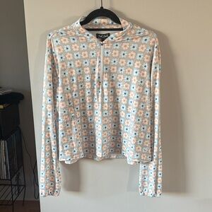 NWT Bad Birdie UV quarter zip, large
